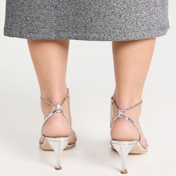 Ferragamo Denise Sandals 70mm in Silver, New, Size 7 - Picture 7 of 16